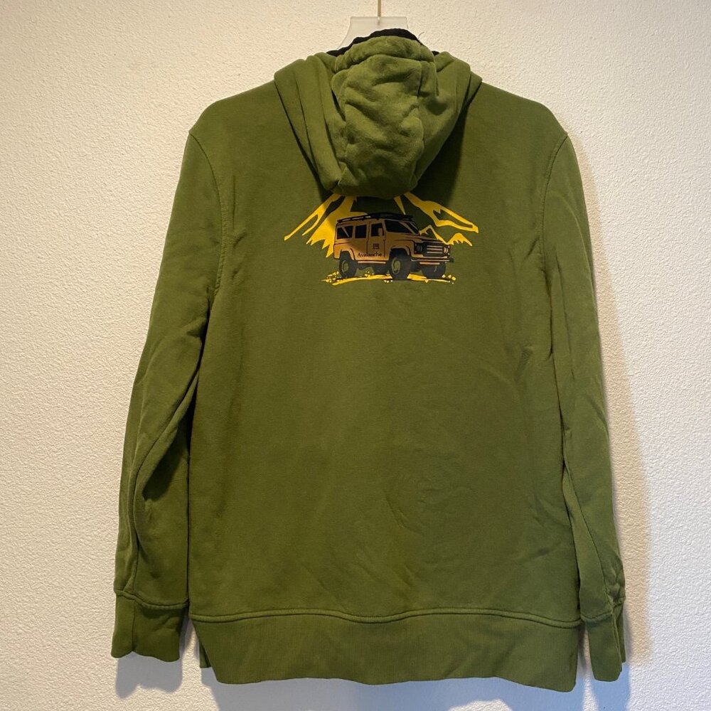 Avalanche Green Hoodie Medium  Jeep‎ Outdoor Supply Pullover - Picture 2 of 4
